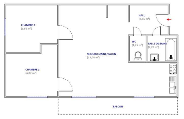 Appartements 3 Vallees, Piscine Et Sauna اوريلي الغرفة الصورة